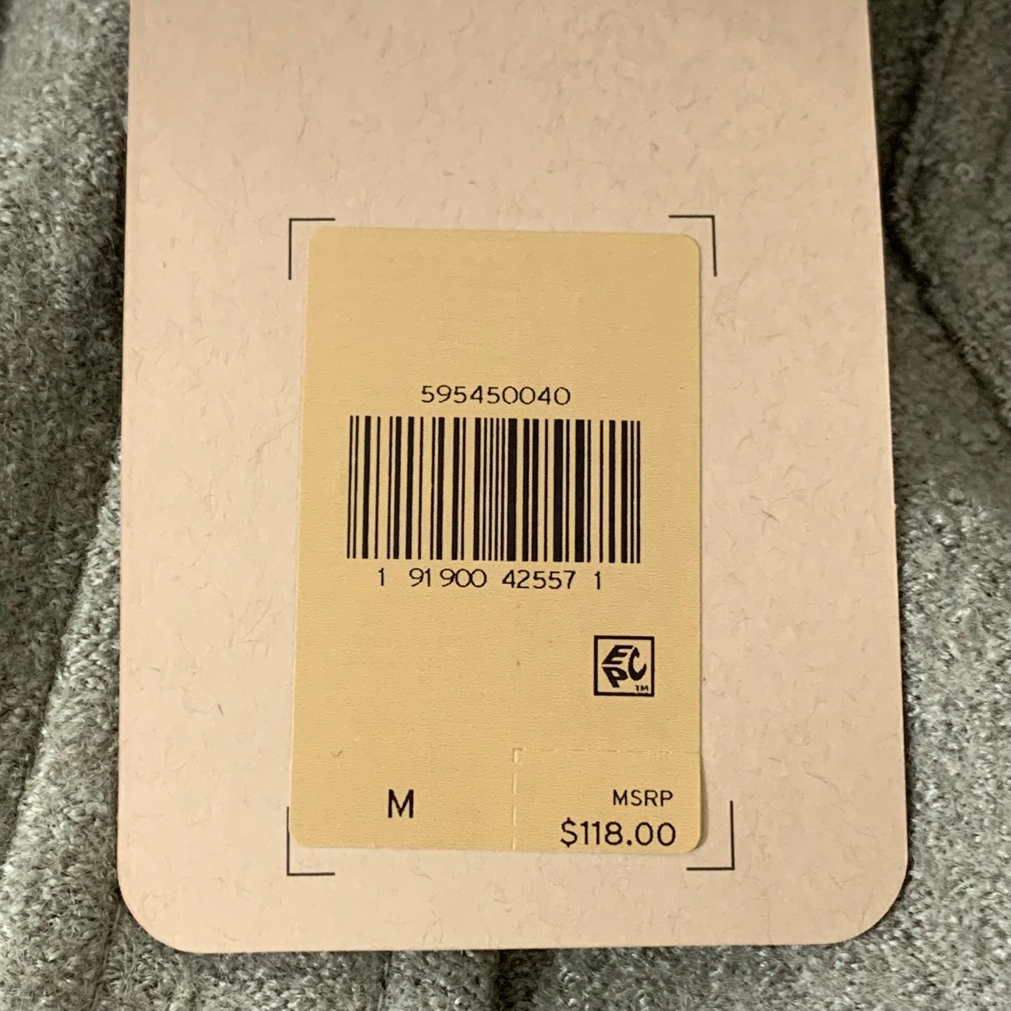 LEVI'S Front Button Cropped Jacket W/ Laydown Collar Women's Medium Tea Green 595450040