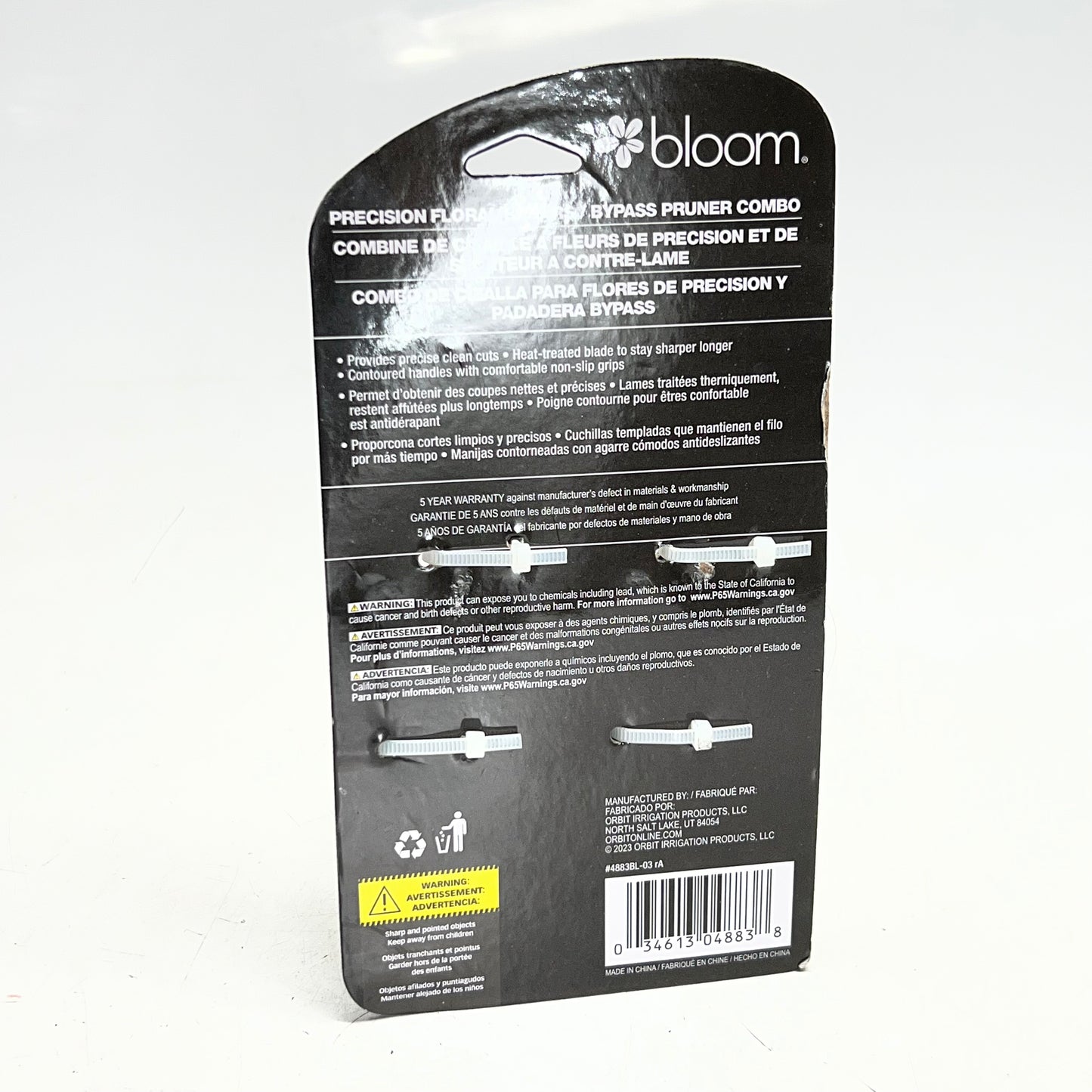 BLOOM (2 PACK) Precision Floral Shears Sz 1/2" Blue 4883BL