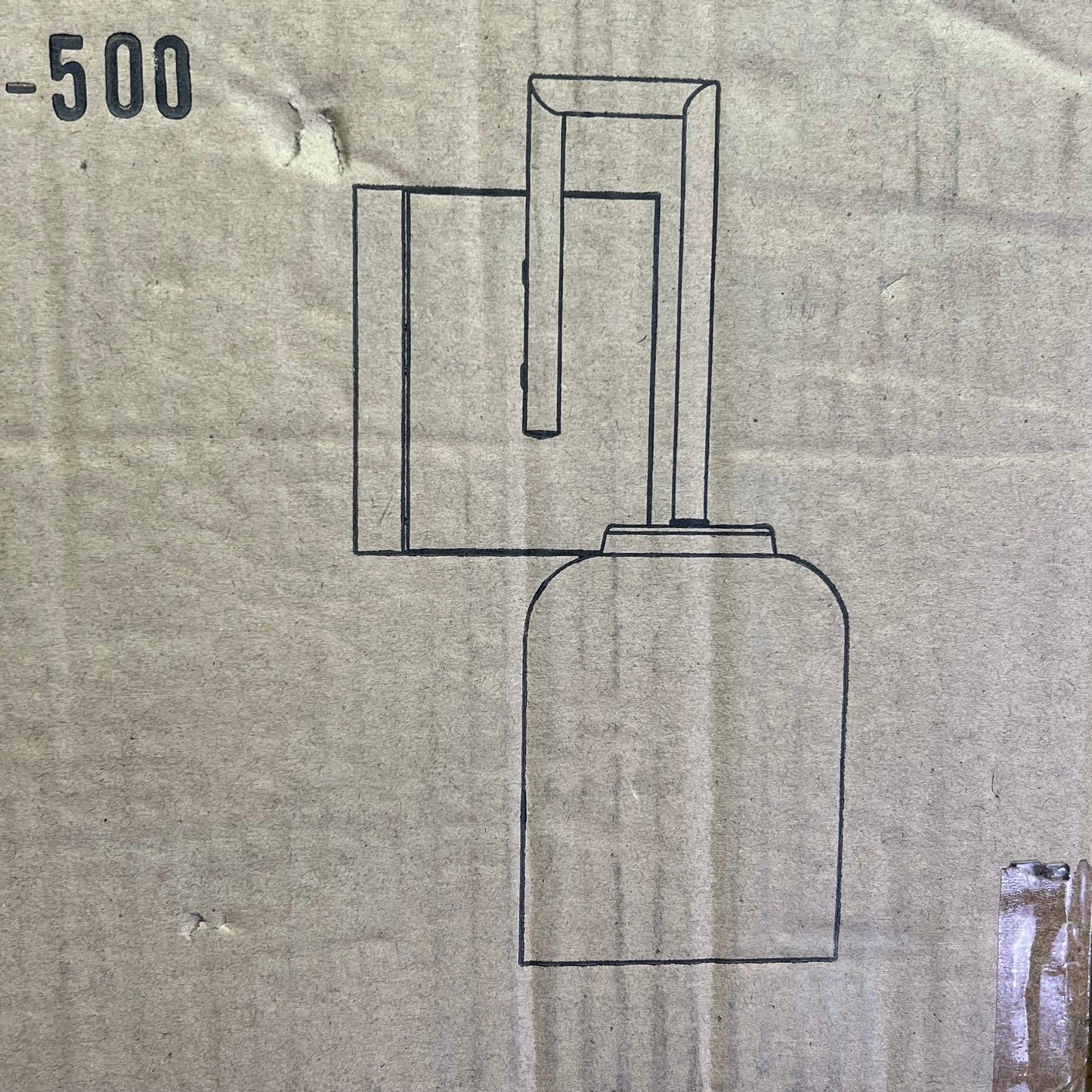 HOME PLACE Modern Carter Sconce Lighting Fixture Brushed Nickel 639311BN-500