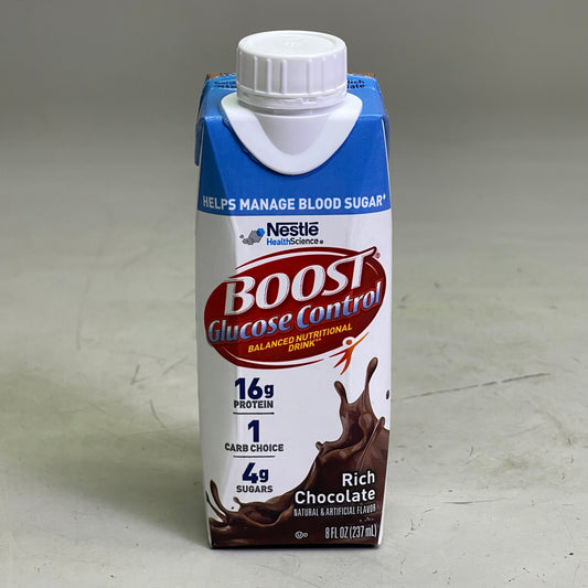 ZA@ NESTLE (24 Pack) Boost Breeze Rich Chocolate Flavor 8 fl oz BB 03/26 B