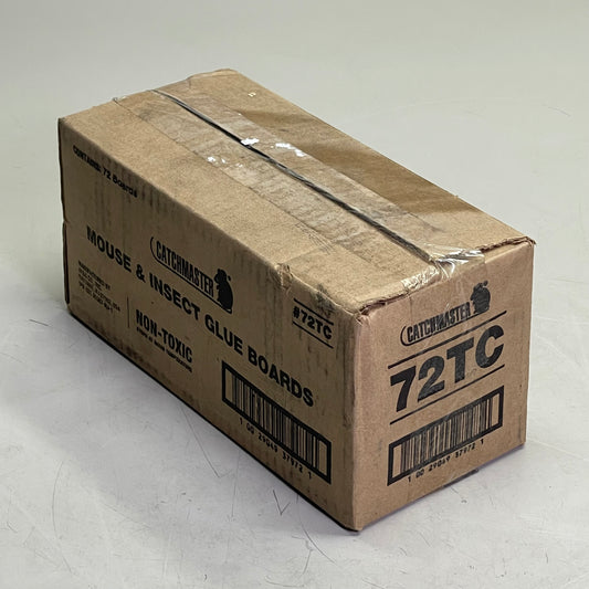 ZA@ CATCHMASTER (72-PACK) Mouse & Insect Glue Boards 10.1"x4" Peanut Butter Scented 72TC
