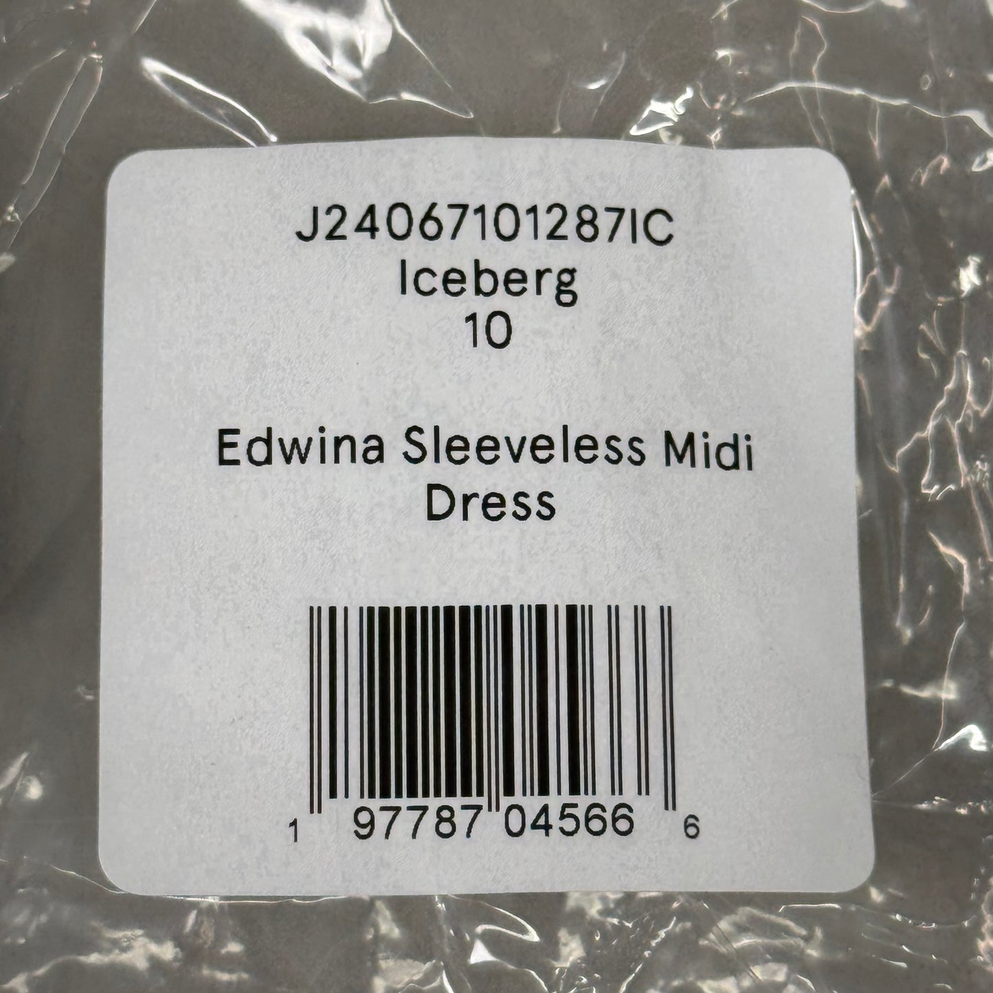 VERONICA BEARD Jeans Edwina Sleeveless Midi Dress Sz-10 Iceberg J24067101287IC