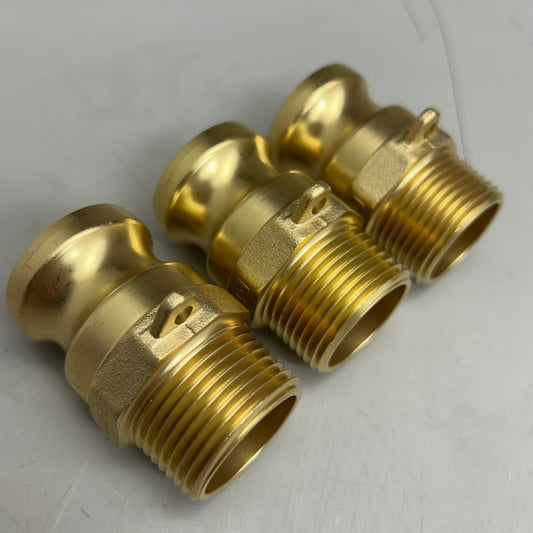 DIXON (3 Pack) Male Cam And Groove Adapter X Male NPT Thread. 1" Brass BR-F100