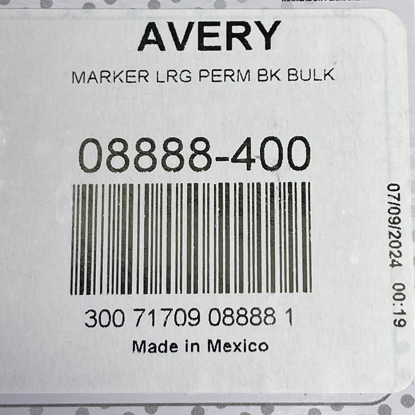 AVERY (2-PACK) Marks A Lot Permanent Markers Chisel Dozen Black 08888