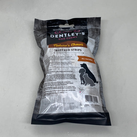 DENTLEY'S Dog Chews Buffalo Strips All Natural 3.5oz BB 09/30/2025 5279659