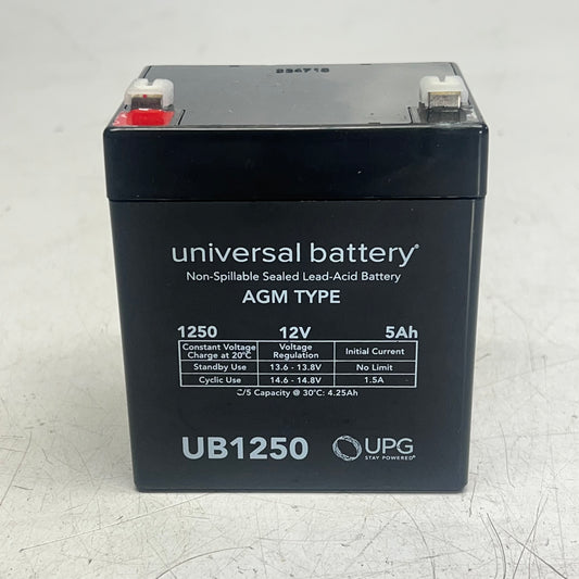 ZA@ UPG Sealed Lead Acid Battery Spill-proof & Regulated Valve 12V-5AH UB1250