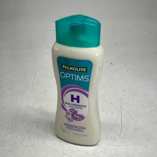 PALMOLIVE OPTIMS (2 PACK) Hialuronic + Vital Keratina Deep Hydrate Shampoo 680ML