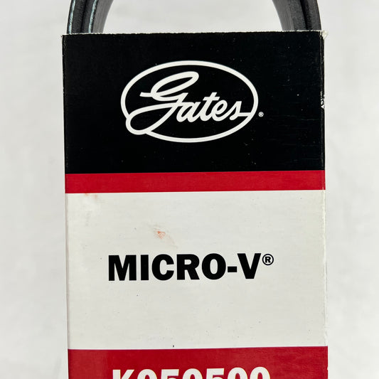 GATES Micro-v Serpentine Belt 5 Rib Epdm Rubber 50-9/16" Black K050500