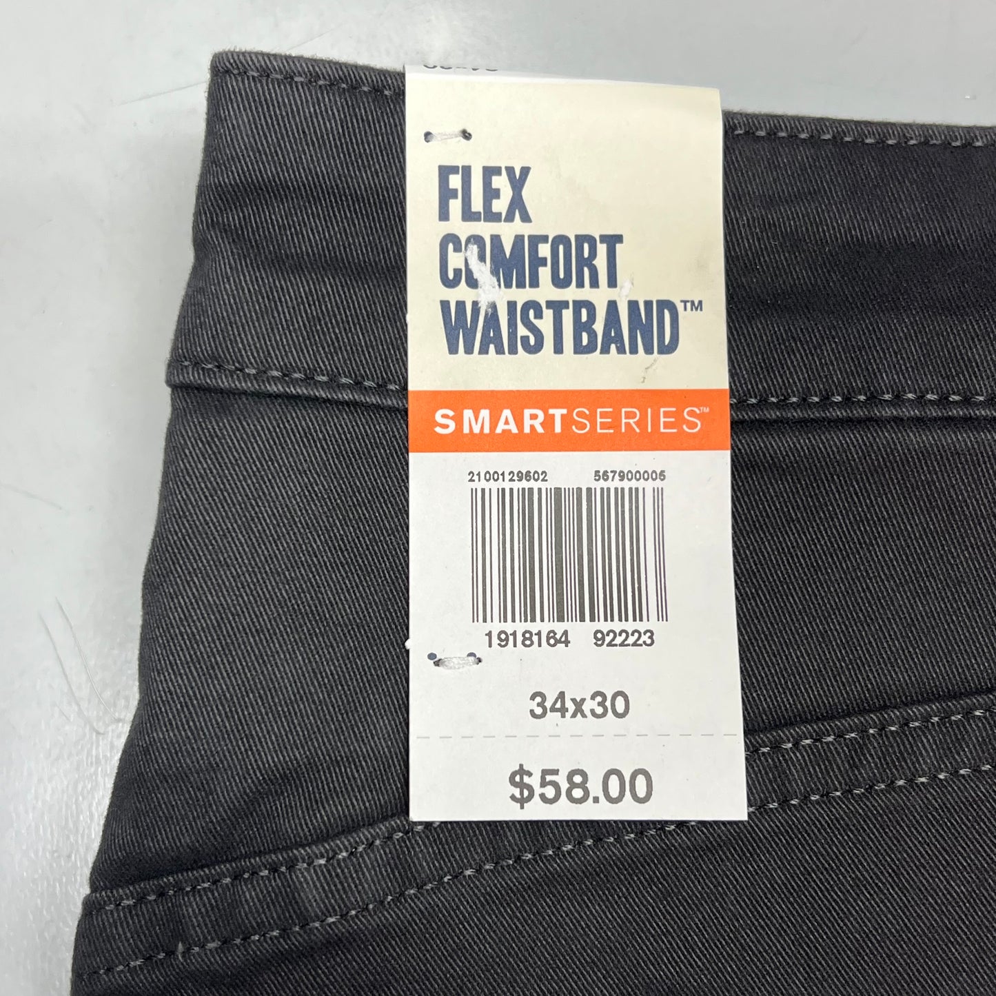 DOCKERS All Seasons Tech Straight Fit Jean Cut Pant Men's Sz 34x30 Steelhead