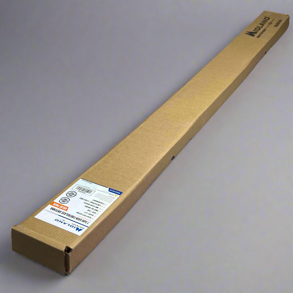 MIDLAND 7.5db Gain Fiberglass Antenna Sz 4', Black MXAT01VP