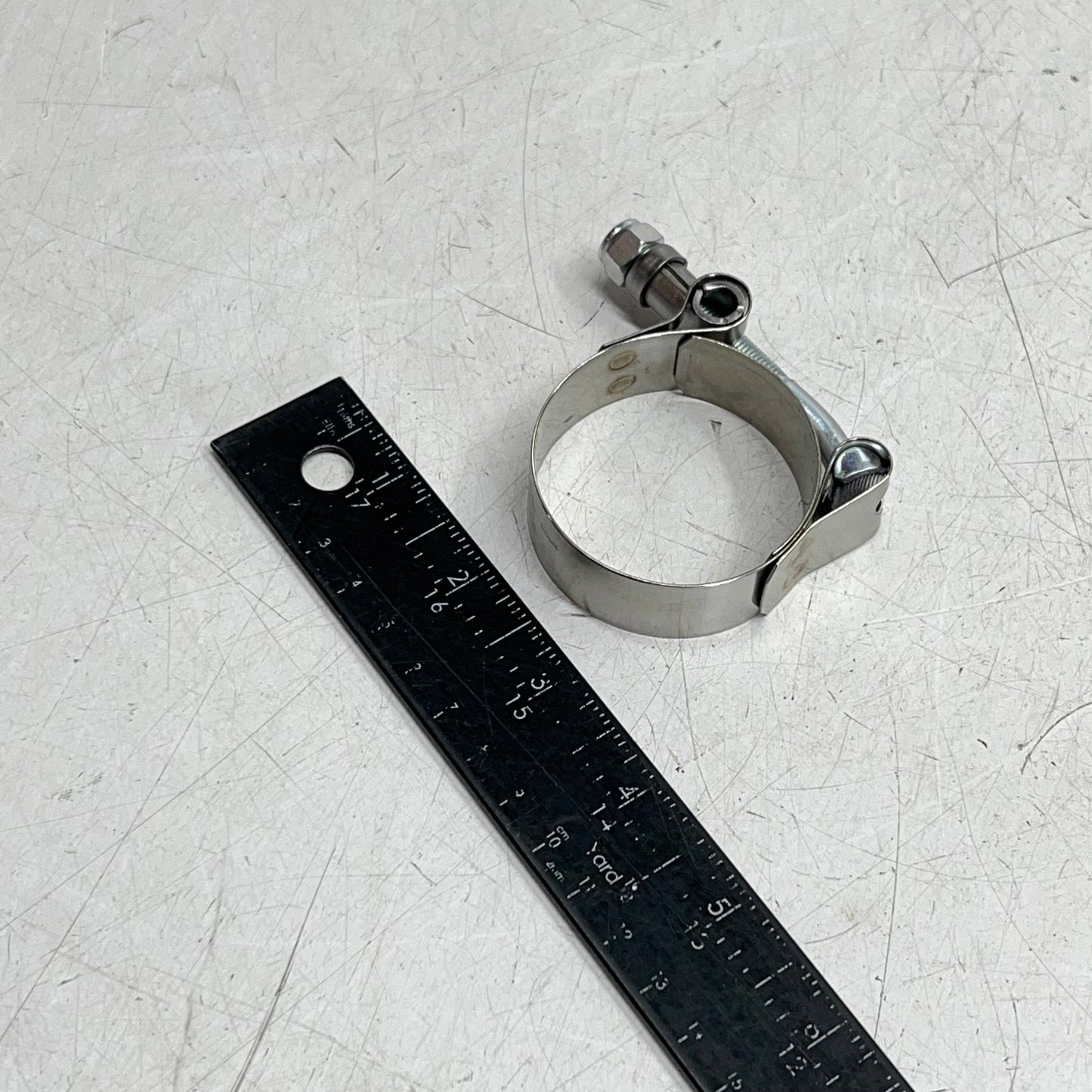 GATES (2 PACK) Green Stripe Hose Clamp Stainless Steel 1-3/4" to 2" Silver 32752