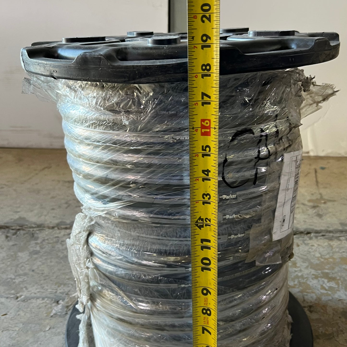 PARKER Hydraulic Hose 4000 PSI 1/2" I.D 100 ft Black 722TC-8-RL