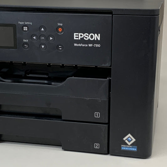 EPSON Wireless Wide-Format Printer 20.3"x34.9"x17.6" Black WF-7310 (New Other-Slightly Used))