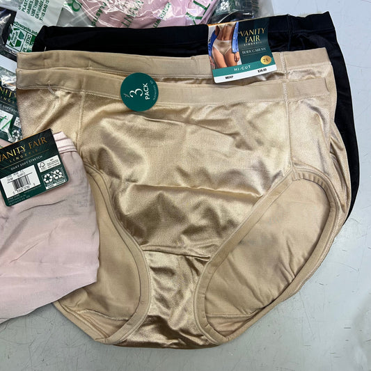 ZA@ VANITY FAIR Lot of Assorted Underwear Lace, Brief's & Shorts Women's Sz L Multicolor