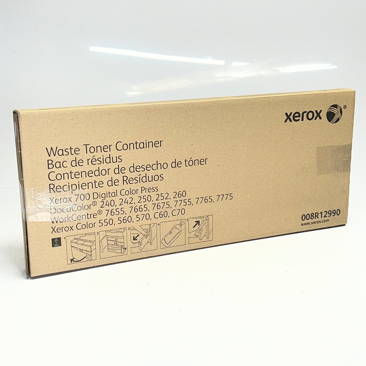 XEROX Waste Toner Container 20"L x 8"W Clear 008R12990