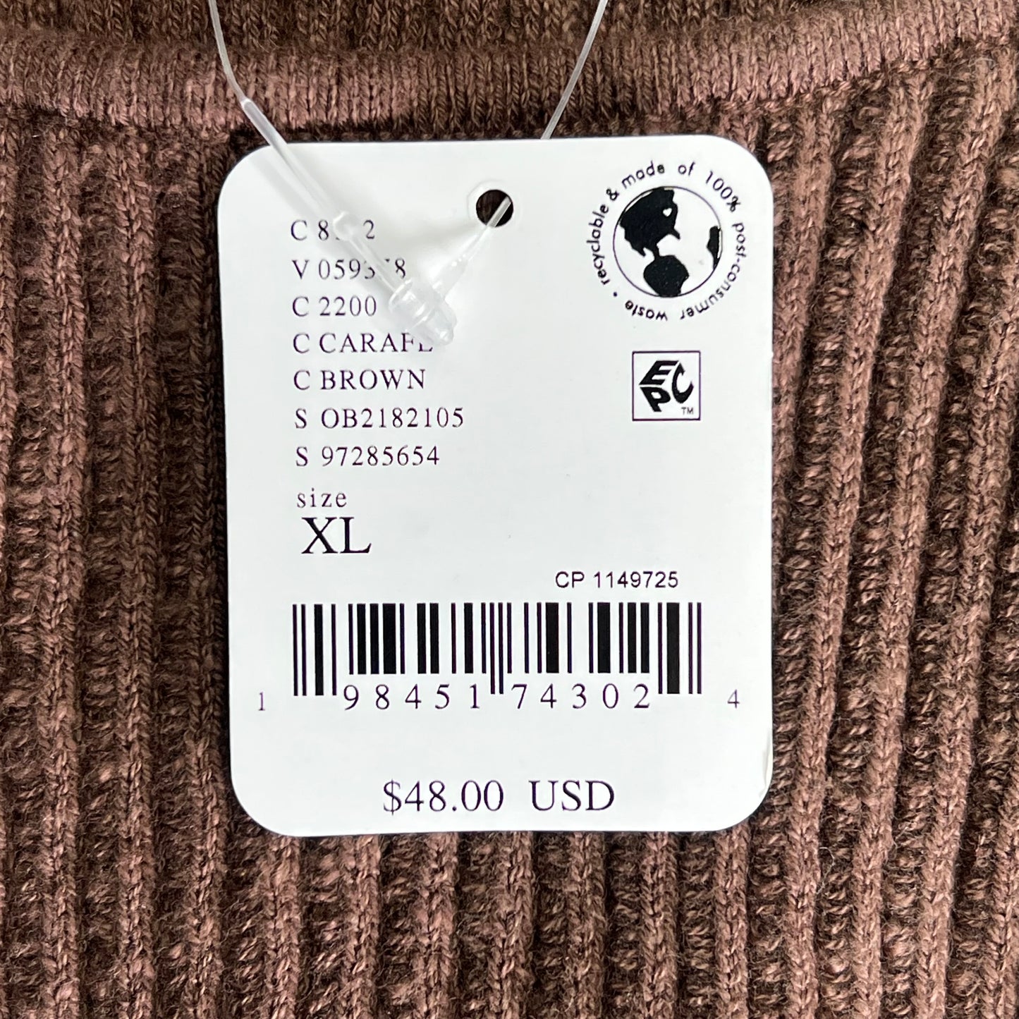 FREE PEOPLE Free Est Lizzie Sweater Top Scoop Neck Womens Sz XL Carafe OB2182105