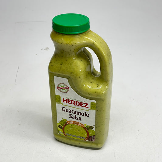 ZA@ HERDEZ (4 PACK) Guacamole Salsa Medium 32 Oz Jug BB 11/26
