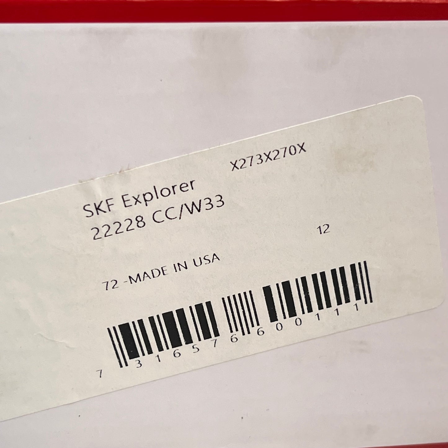 SKF Spherical Roller Bearings 140mm X 250mm X 68mm Silver 22228-CC- W33