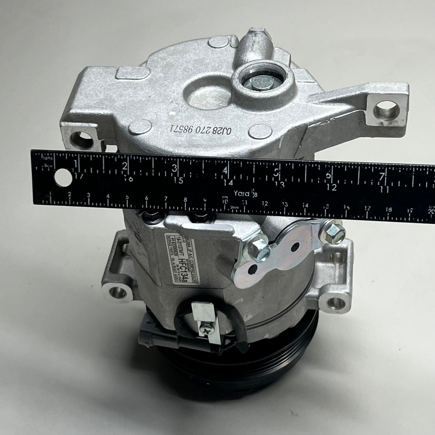 SIGMA RADIATOR JP A/C Compressor 9.5"x7.5"x6.5" Gray HFC134a