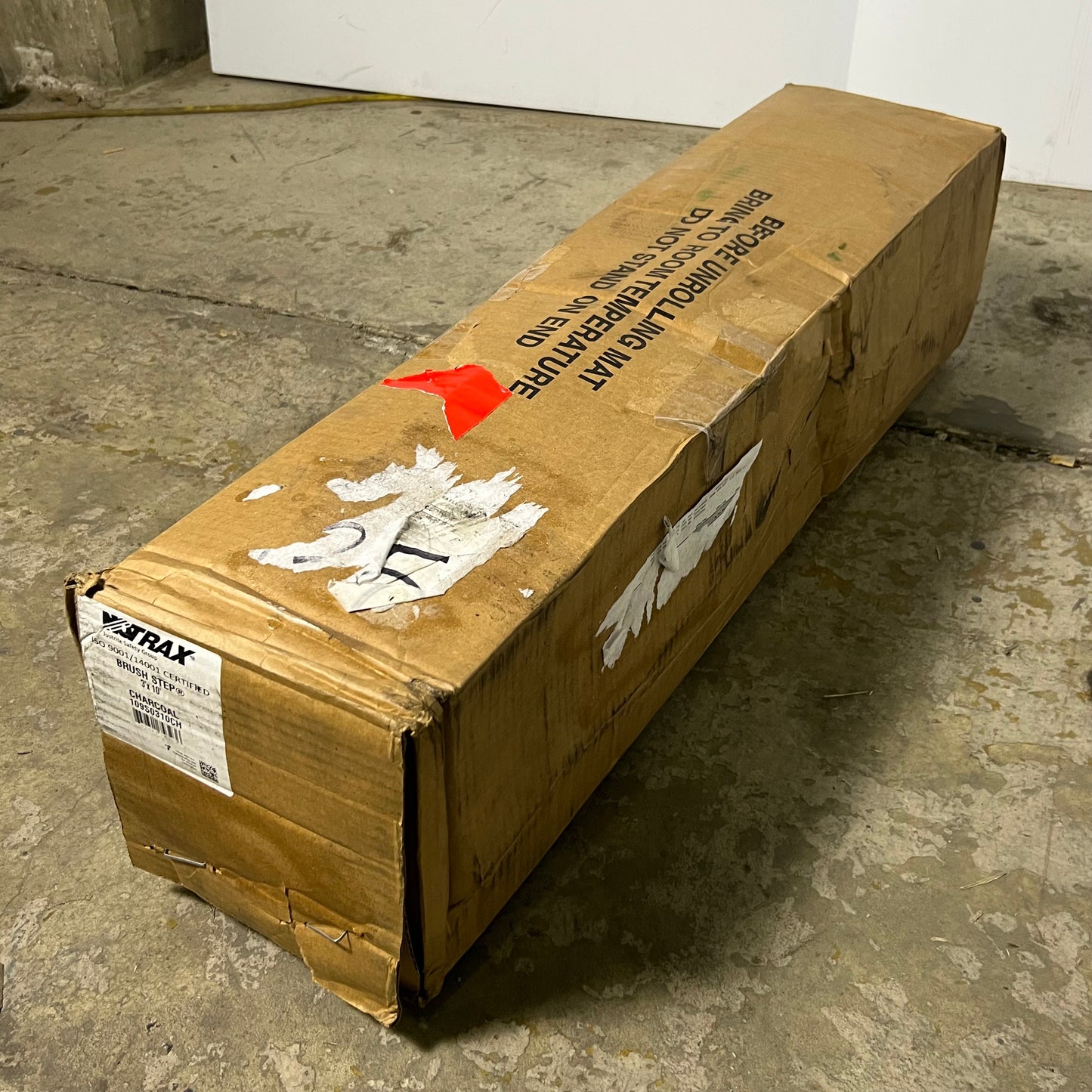 NOTRAX Brush Step Sz 3' W x 10' L, Charcoal 109S0310CH (New Other)