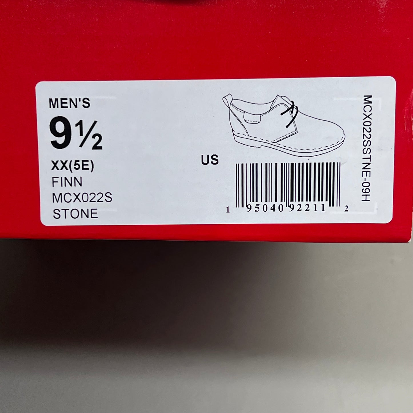 PROPET Finn Suede Oxford Scotchgard Treatment Men's Sz 9.5 XX(5E) Stone MCX022S