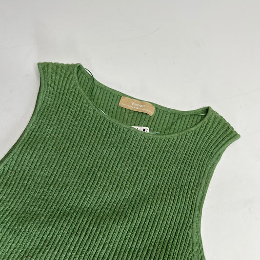 FREE PEOPLE Free Est Lizzie Sweater Top Scoop Neck Women's Sz XL Green OB2182105