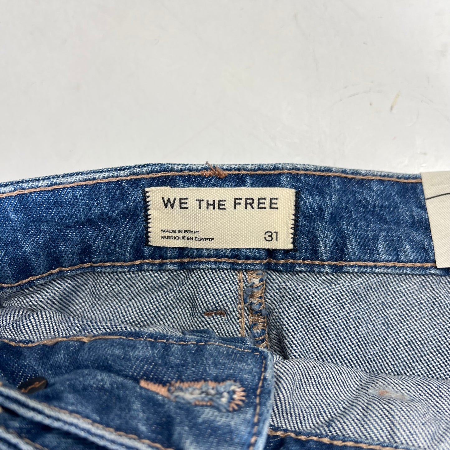 FREE PEOPLE Gallivanting Peekaboo Skort Women's Sz 31 Blue Rebel OB1904070