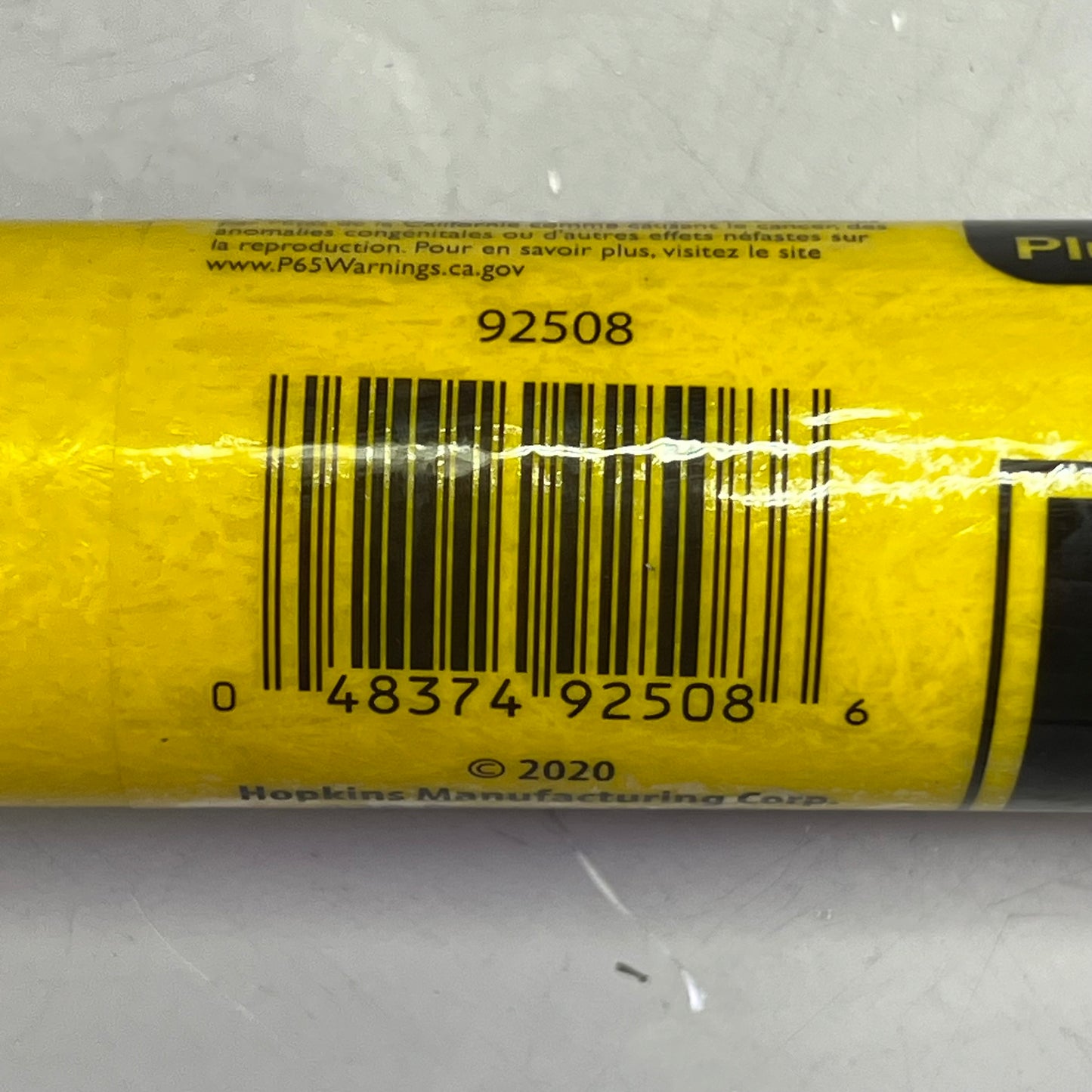 HOPKINS Extension Handle Fiberglass W/ Metal Tip 4 to 8' Yellow/Black 92508