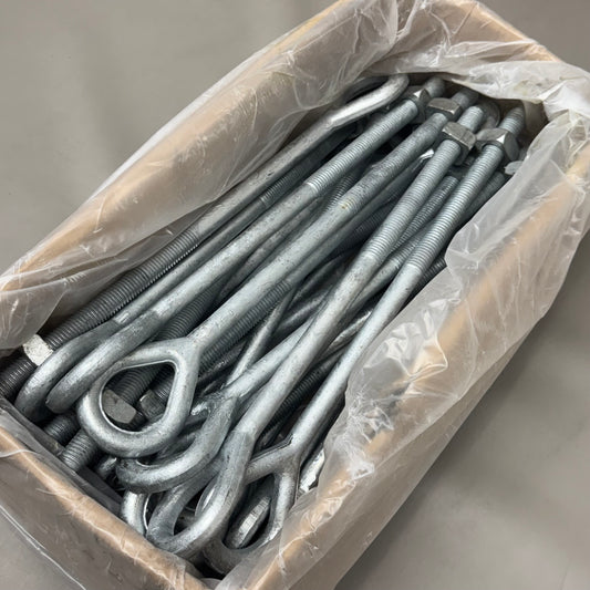 ALUMA-FORM (25 PACK) Oval Eye Bolt w/ Nut 5/8x12" AF9412 36201