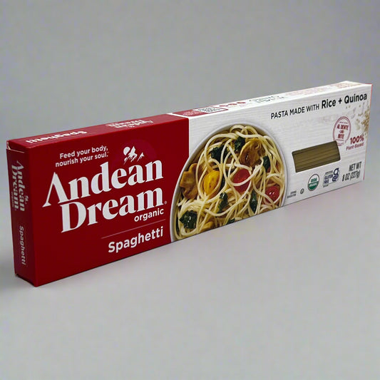 ANDEAN DREAM (12 Pack) Organic Quinoa Pasta 8 oz/Box AD-006 BB 05/27