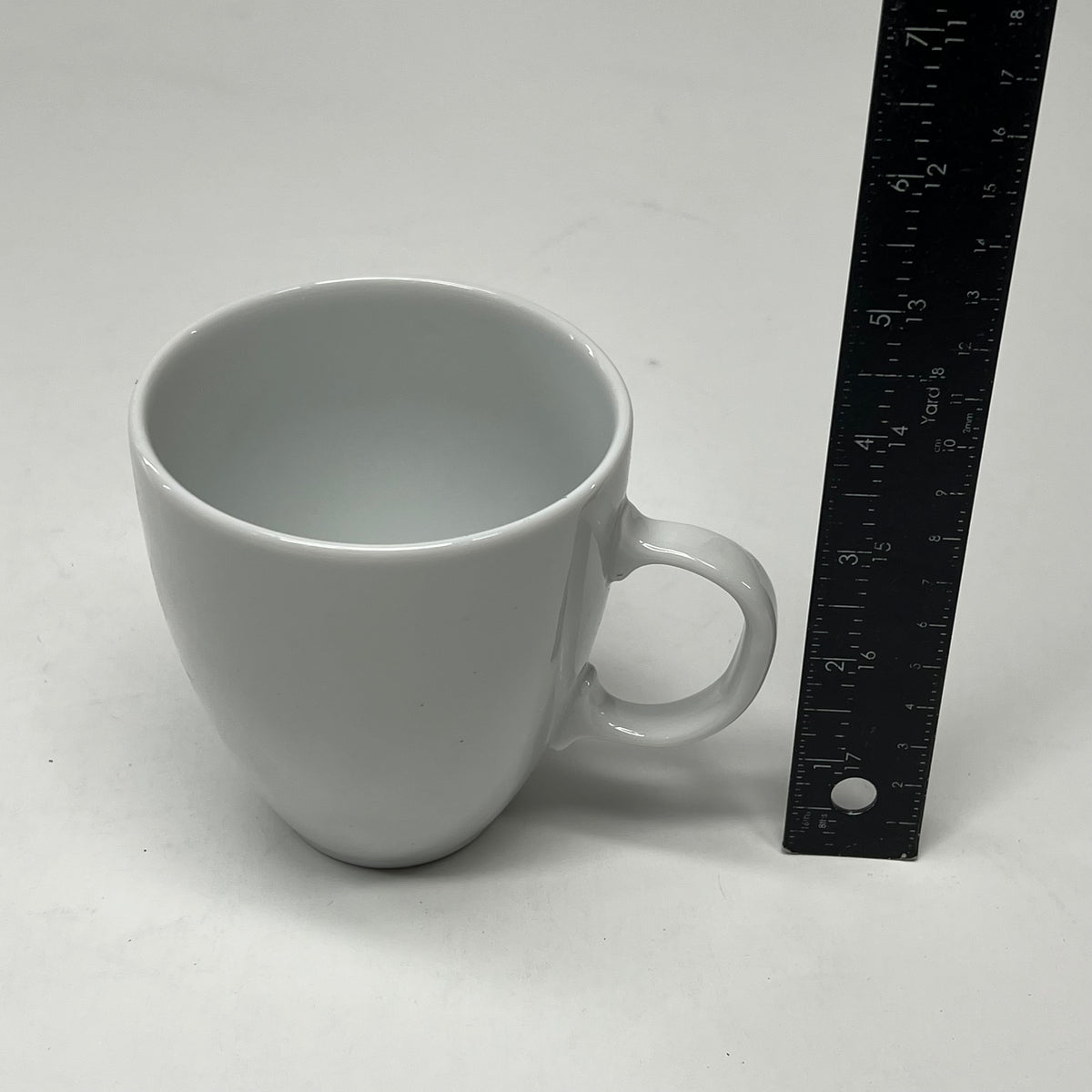 PILLIVUYT (4 PACK) Porcelain Mugs Classic Coupe Crafted in France 4 1/8"H White