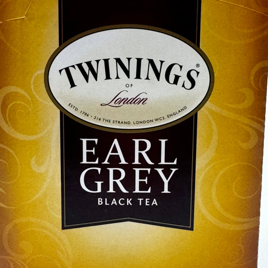 ZA@ TWININGS of London (2 PACK, 12 Bags Each) EARL GREY Black Tea K-Cup Pods 1.26 oz Each A