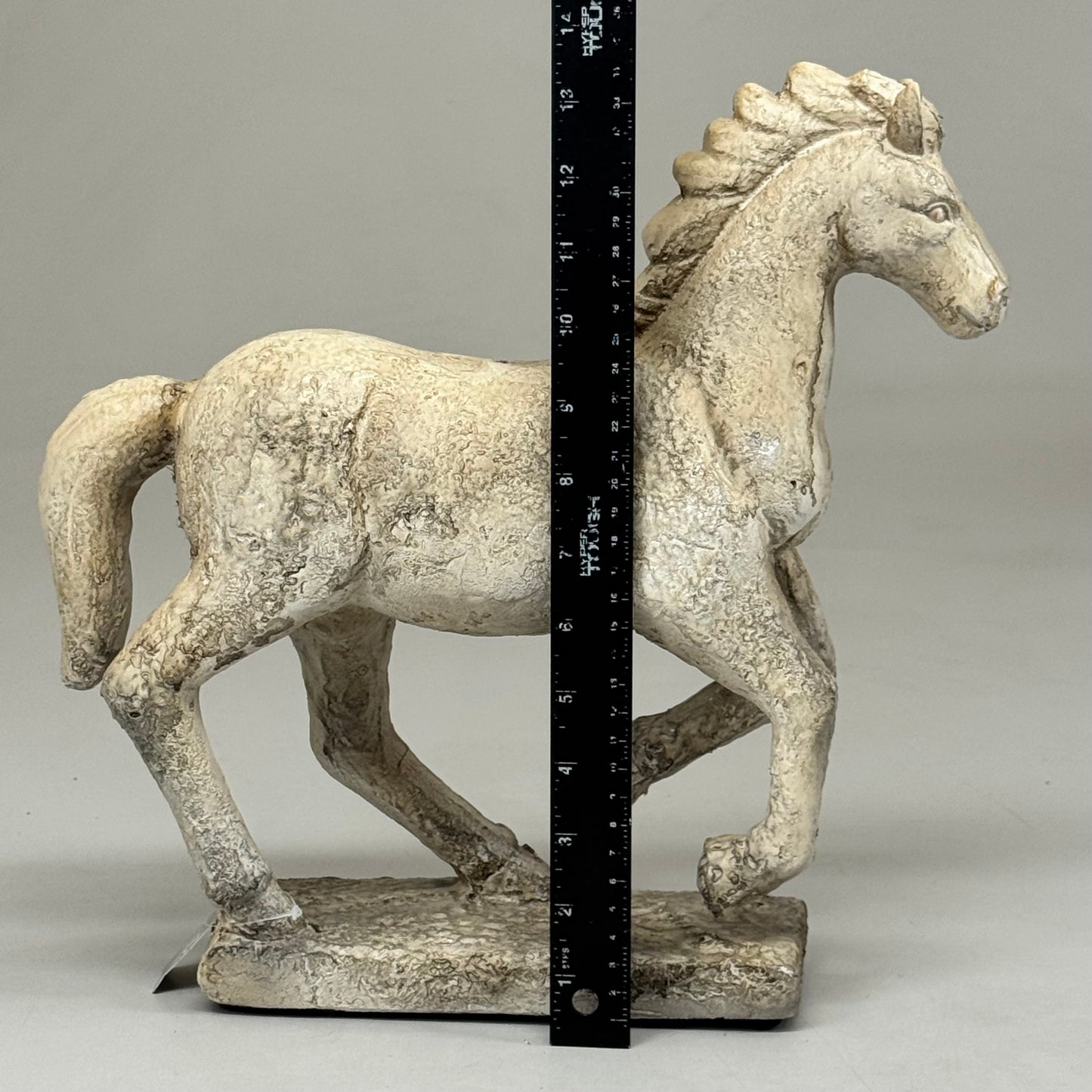 RAZ IMPORTS Distressed Horse Statue Home Decoration 14" Tan 4509914