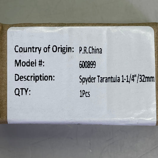 TARANTULA Spyder Carbide Tip Hole Saw 1-1/4" Black 600899