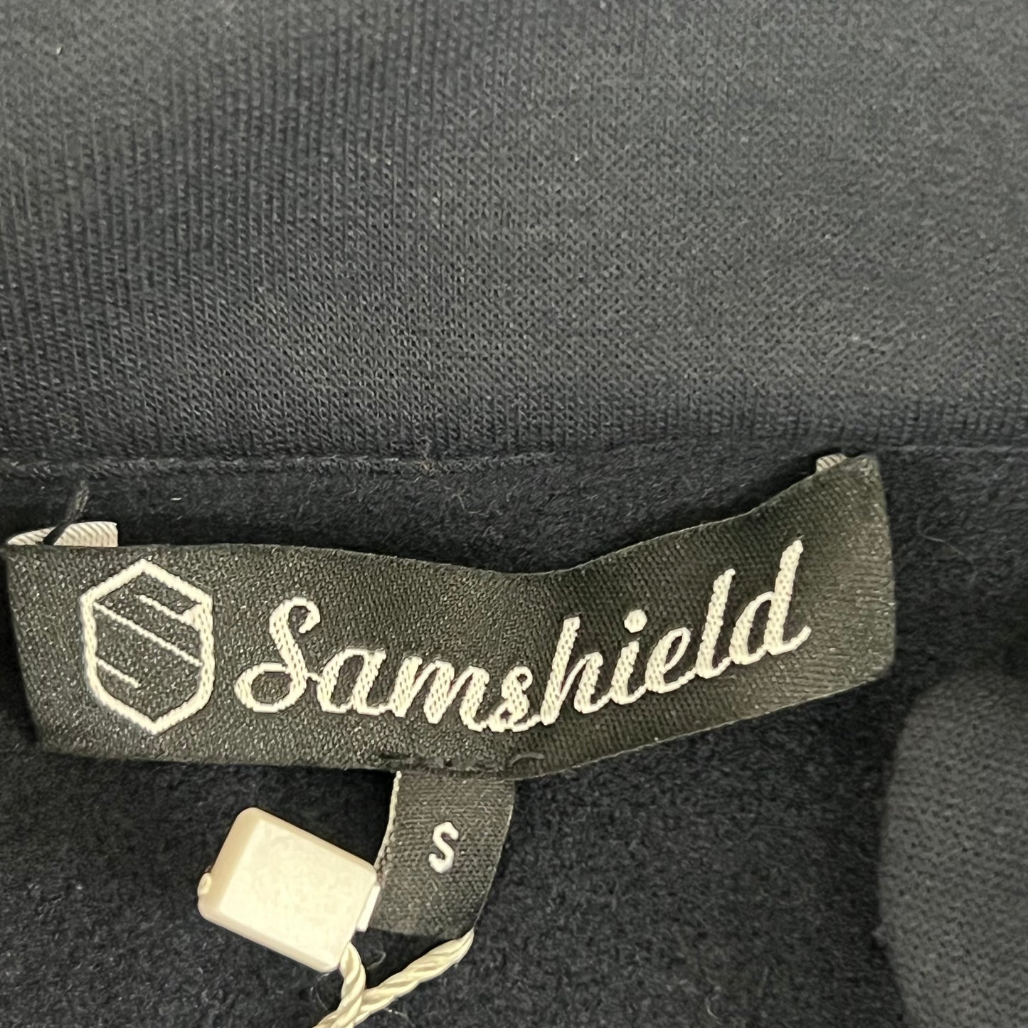 SAMSHIELD Luna Equestrian Quarter Zip Up Long Sleeve Shirt Women's Sz S Navy