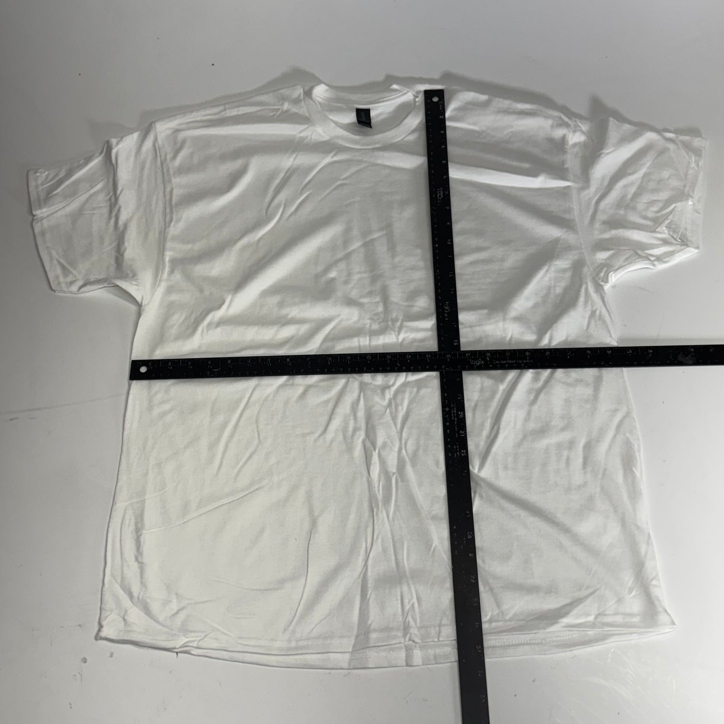 ZA@ GILDEN (12 PACK) Unisex Heavy Cotton T-shirts Short Sleeve Unisex Sz 2XL White