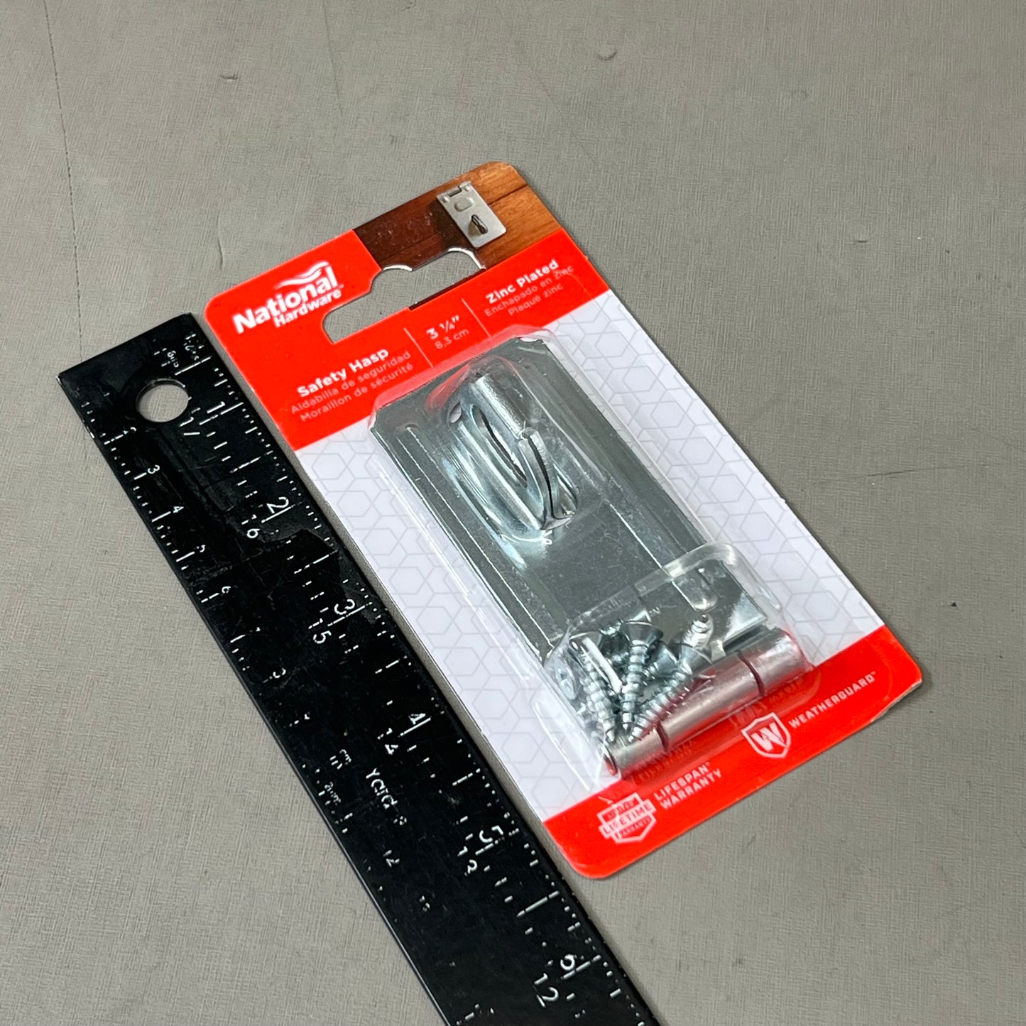 NATIONAL HARDWARE (5 Pack) Safety Hasp In Zinc Plated 3-1/4" Silver N102-277 V30