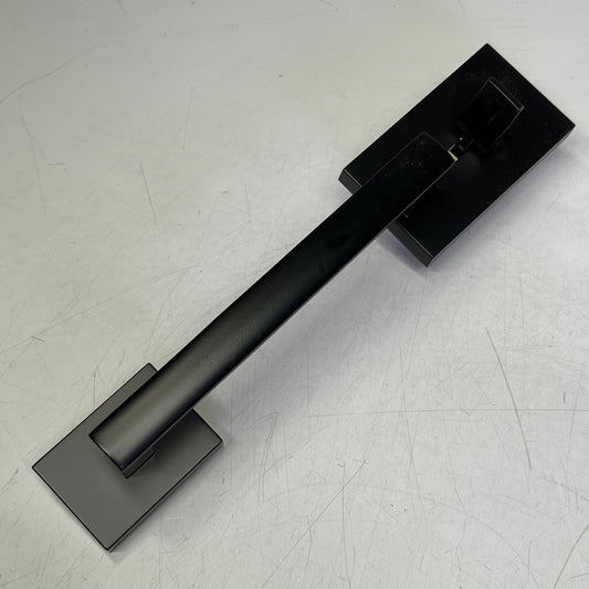 KWIKSET Handleset Single Culinder San Clemente Lip, Matte Black 98180-007