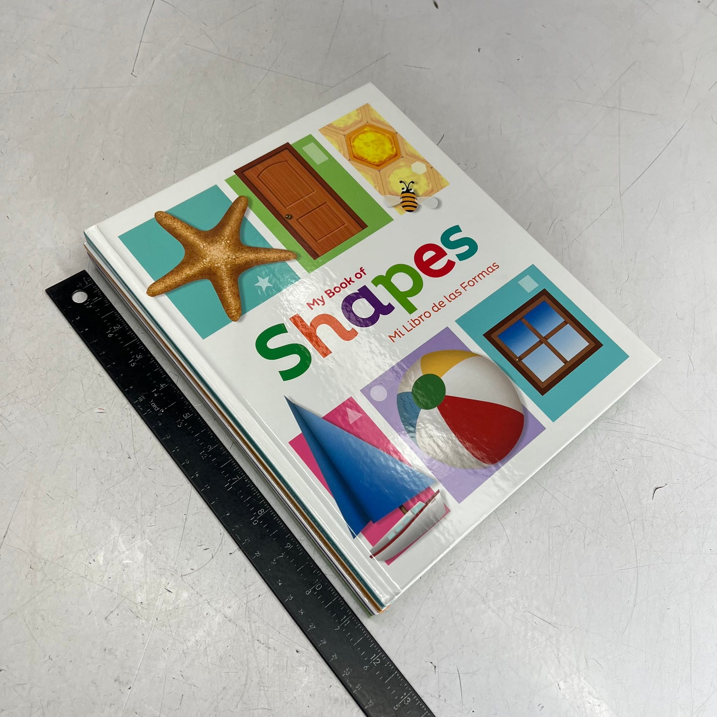 MY BOOKS OF COLORS, NUMBERS, SHAPES & WORDS Children's Hardback Bilingual Set