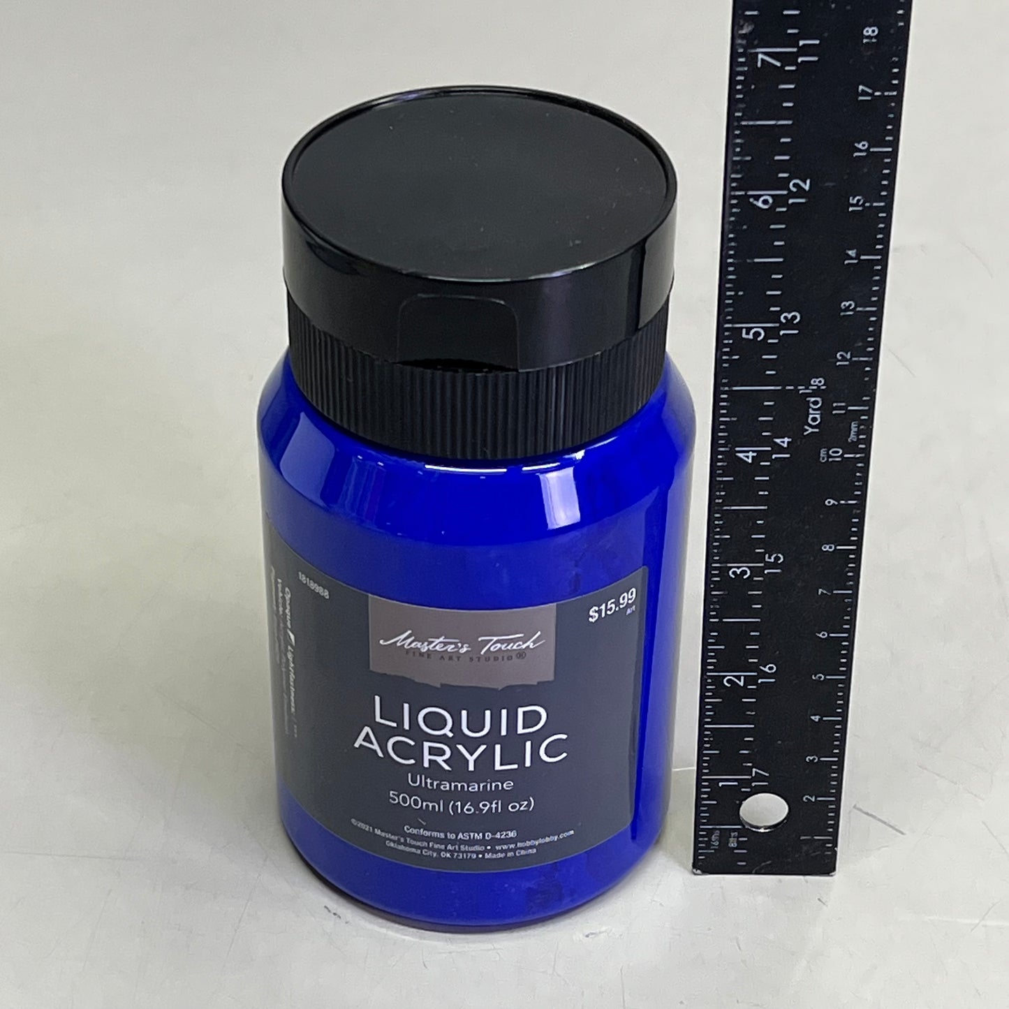 MASTERS TOUCH (2 PACK) Liquid Acrylic Artist Paint 16.9fl oz Ultramarine 1818988