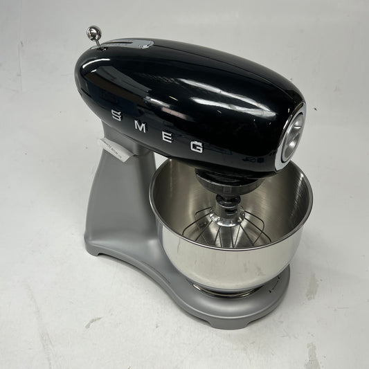 SMEG Kitchen Stand Mixer Full Color 50's Style 600w Black SMF03PBEU