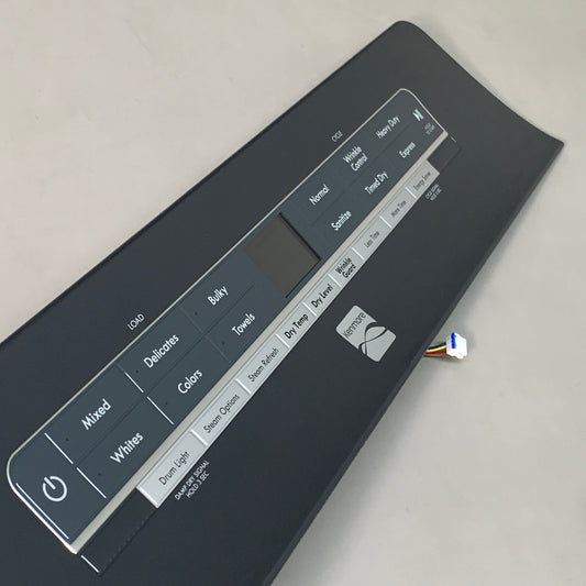 KENMORE Console/Control Panel Assembly, Washing Machine part graphite grey W11130341 (New)