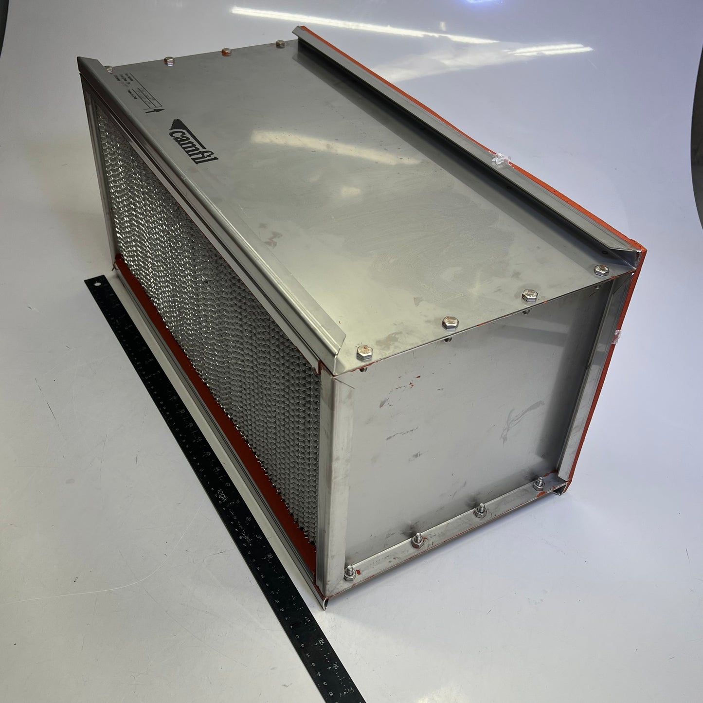 CANARM Industrial Air Filter High Efficiency 24"x11.5"x11.5" Chrome 855220189