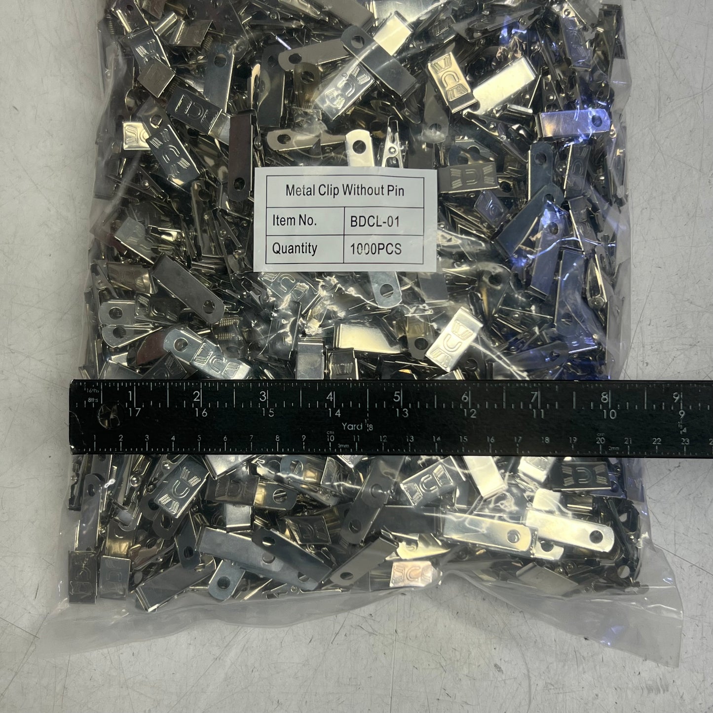 (1000 PACK) Metal Lanyard Bulldog Clip 1.5"L, BDCL-01