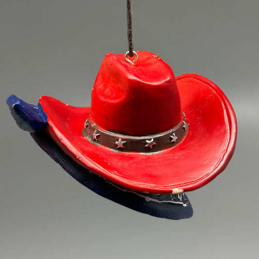 KURT S. ADLER Western Cowboy Hat Christmas Ornament E0959
