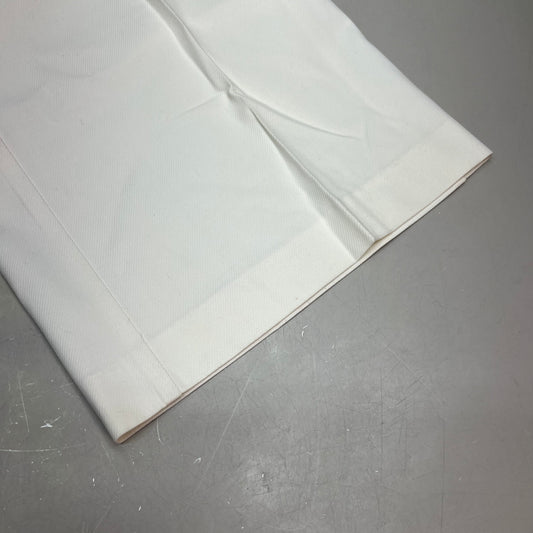 CHICOS Lightweight Straight Wide Leg Pants Women's Sz 0.5 White/Crème