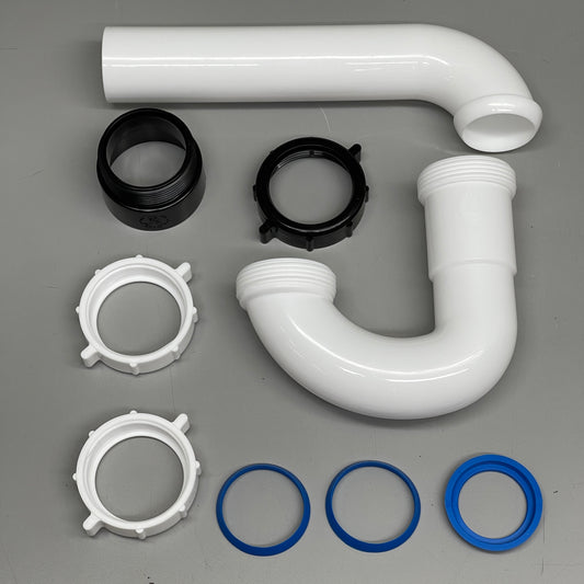 DB DEARBORN 1-1/2” P-Trap w/ Threaded ABS Adapter White P9704AB