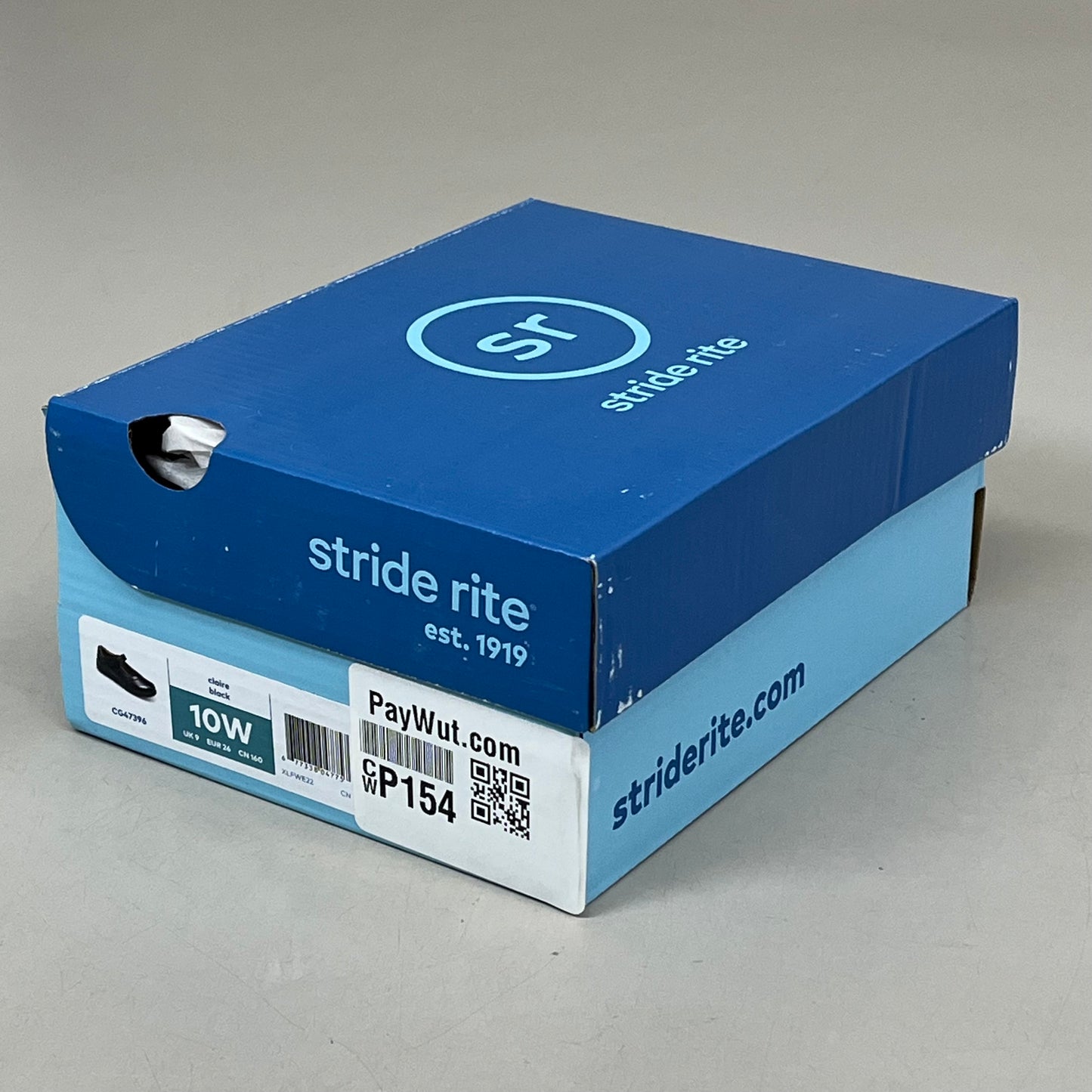 STRIDE RITE Claire Mary Jane Dress Shoes Sz 10W Black CG47396