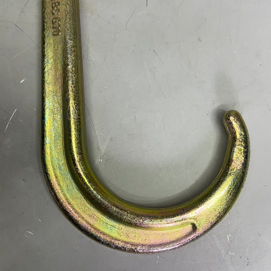 FORGED G70 J Hook 14" x 6" Short Tow Hook on Coupling Link, Golden