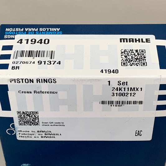 MAHLE Engine Piston Ring Set For Ford 41940